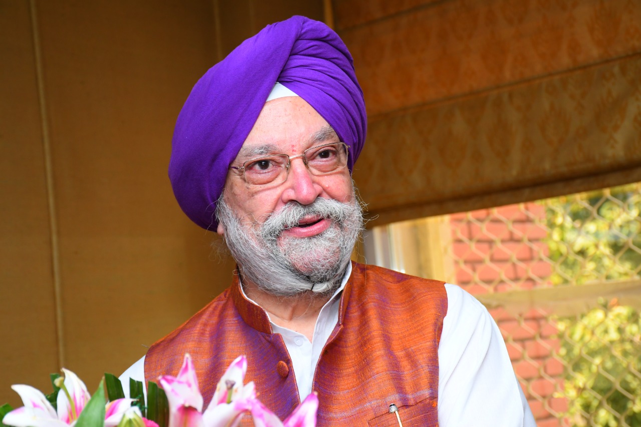 Shri Shri Hardeep S Puri assume the charge for Minister of Petroleum and natural gas.
